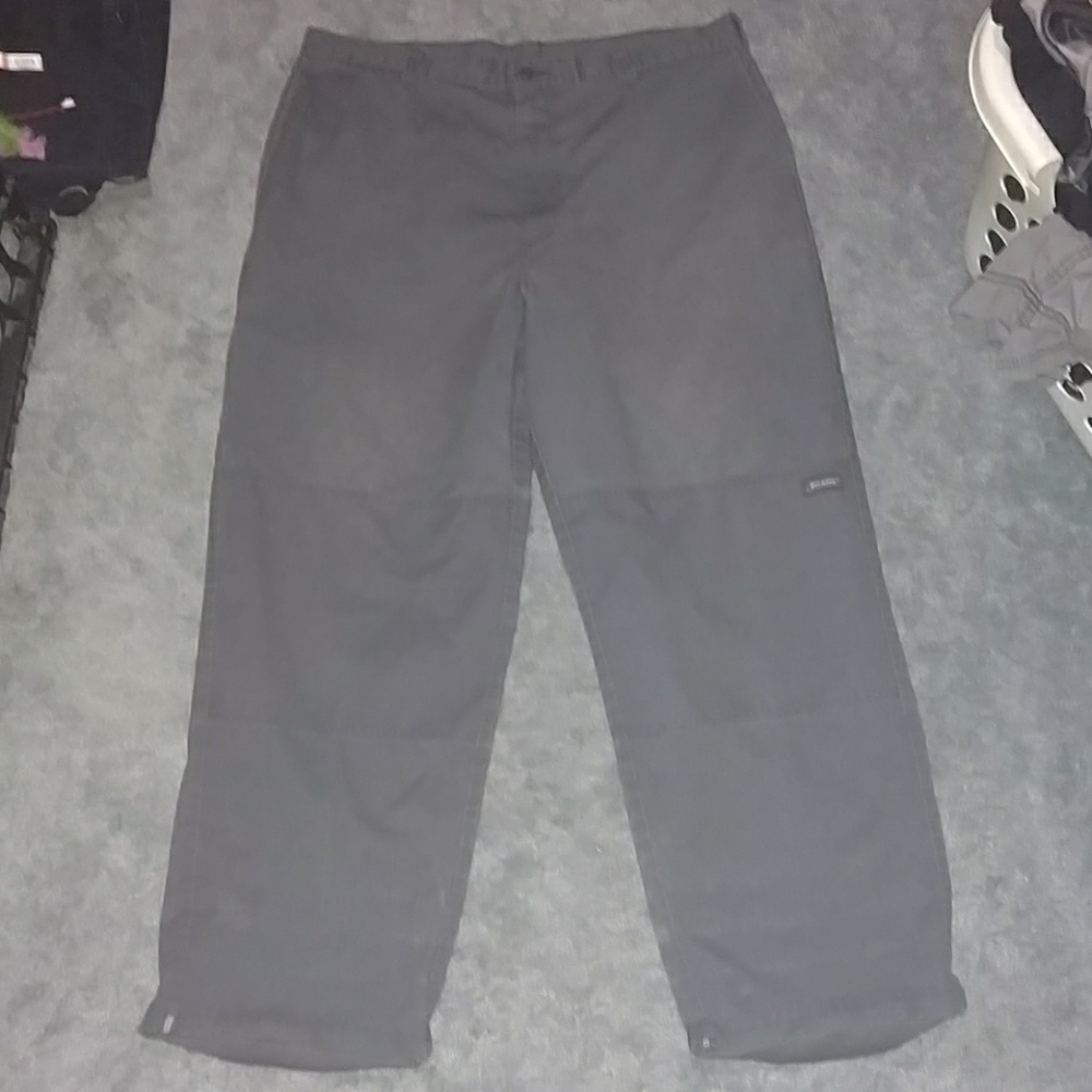 Gray dickies double knee work pants